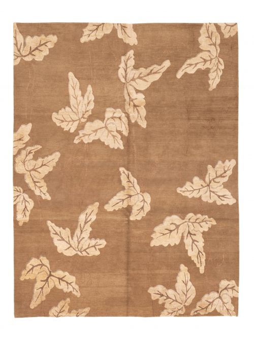 Nepal Opulence 8'0" x 9'11" Hand-knotted Silk& Wool Rug 