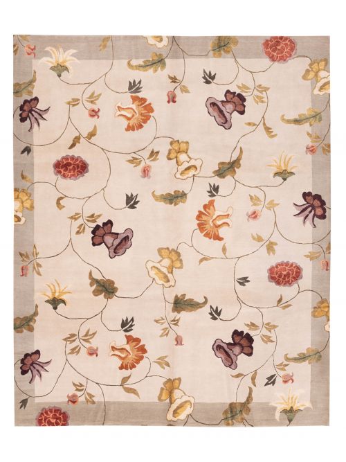 Nepal Opulence Hand-knotted Silk& Wool Rug, 246 x 297 cm