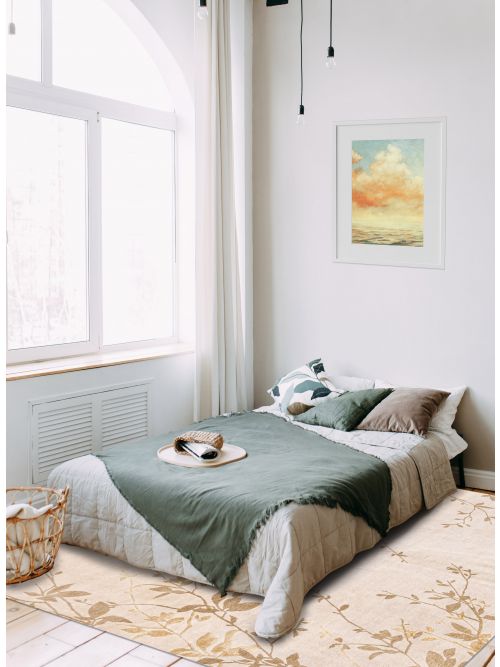 Nepal Opulence Hand-knotted Silk& Wool Rug, 246 x 302 cm