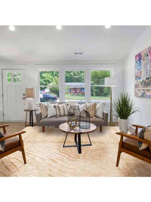 Nepal Opulence Hand-knotted Silk& Wool Rug, 241 x 297 cm