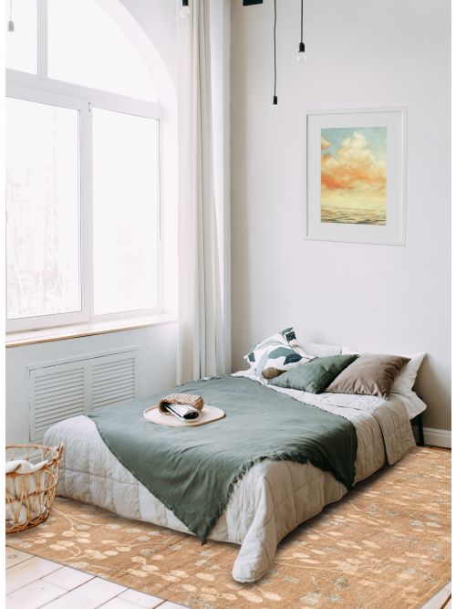 Nepal Opulence Hand-knotted Silk& Wool Rug, 241 x 302 cm