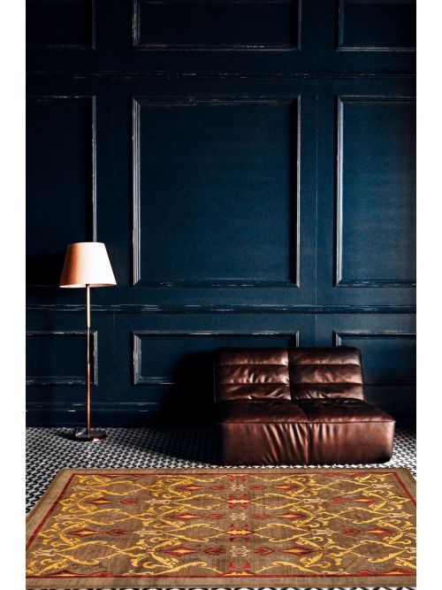 Nepal Opulence Hand-knotted Silk& Wool Rug, 277 x 363 cm