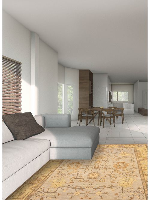 Pakistani Peshawar Oushak 8'0" x 10'9" Hand-knotted Wool Rug 