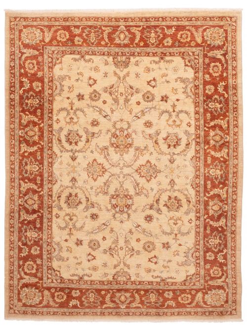 Pakistani Peshawar Oushak 8'7" x 11'3" Hand-knotted Wool Rug 