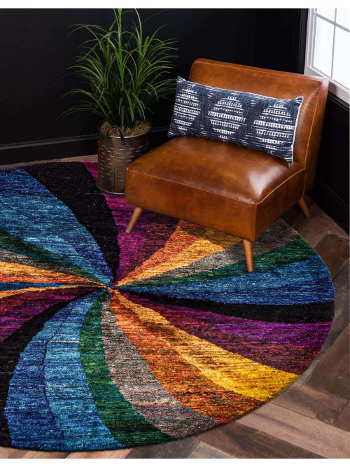 Nepal Opulence Hand-knotted Silk Rug, 168 x 168 cm