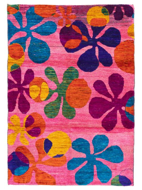 Nepal Opulence Hand-knotted Silk Rug, 145 x 206 cm