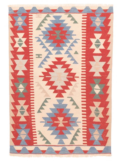 Kilim vif et coloré 3'10" x 5'10" en laine