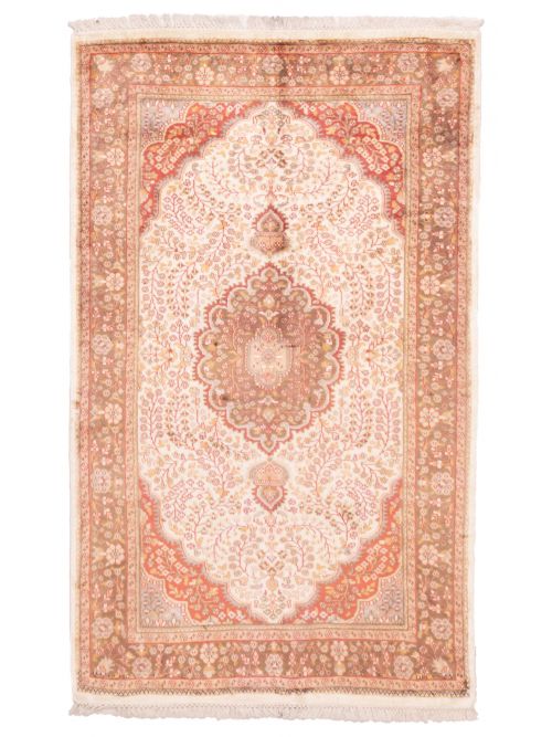 Indian Kashmir 4'0" x 6'7" Hand-knotted Viscose Rug 