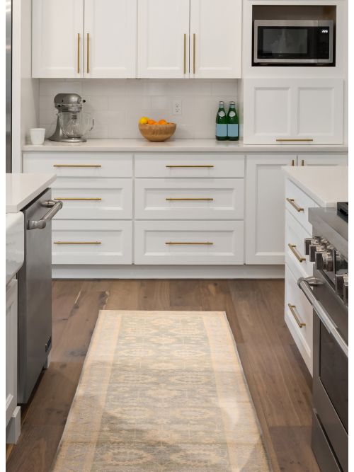 Pakistani Peshawar Oushak 2'11" x 11'8" Hand-knotted Wool Runner Rug 