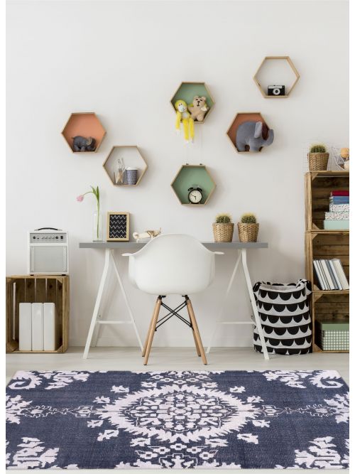 Indian La Seda Hand-knotted Silk & Wool Rug, 175 x 267 cm