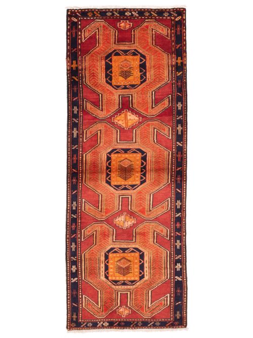 Persian Style 3'1" x 9'4" Hand-knotted Wool Runner Rug 
