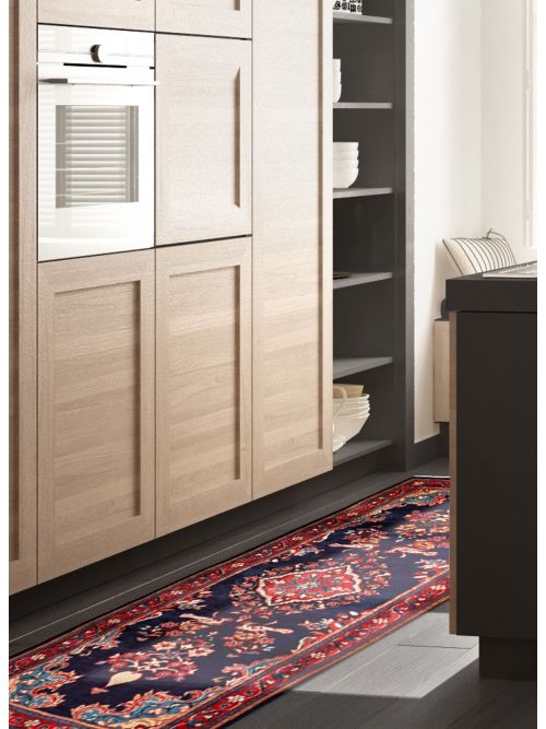 Persian Style Hand-knotted Wool Runner Rug, 109 x 315 cm