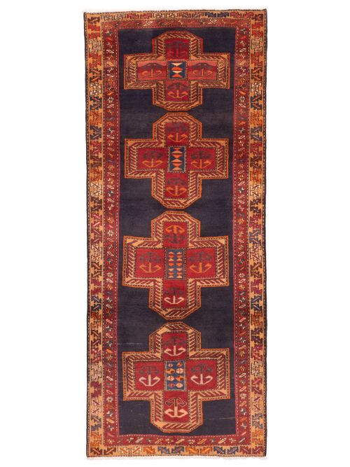 Persian Style Hand-knotted Wool Runner Rug, 112 x 282 cm