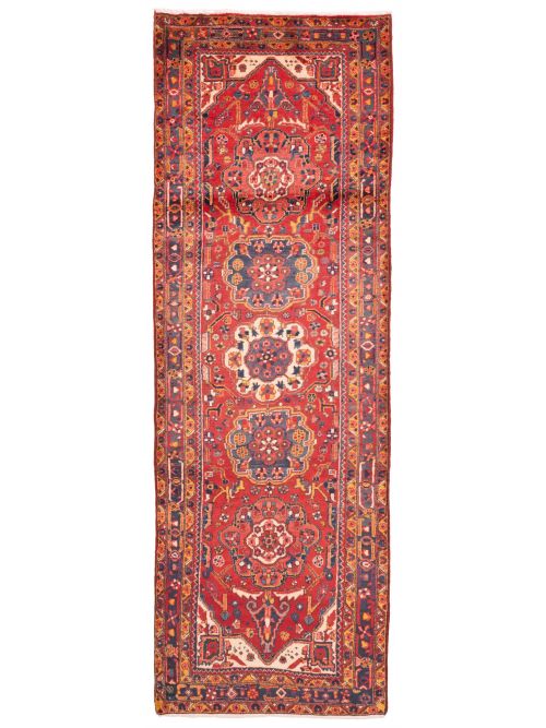 Persian Style Hand-knotted Wool Runner Rug, 112 x 338 cm