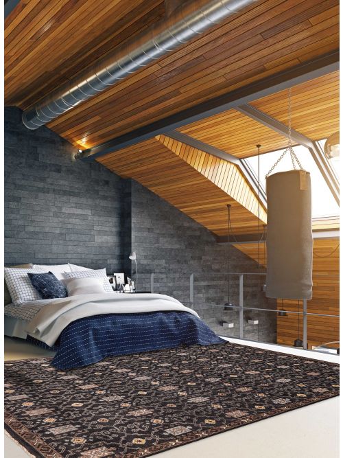 Indian Finest Agra Jaipur Hand-knotted Wool Rug, 272 x 363 cm