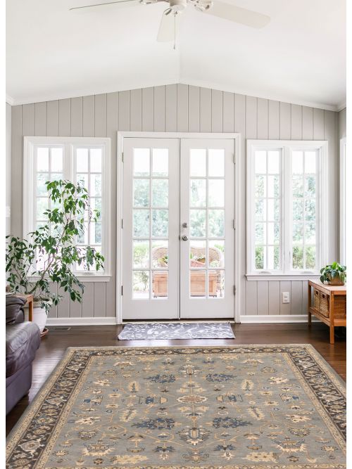 Indian Finest Agra Jaipur 7'11" x 9'9" Hand-knotted Wool Rug 