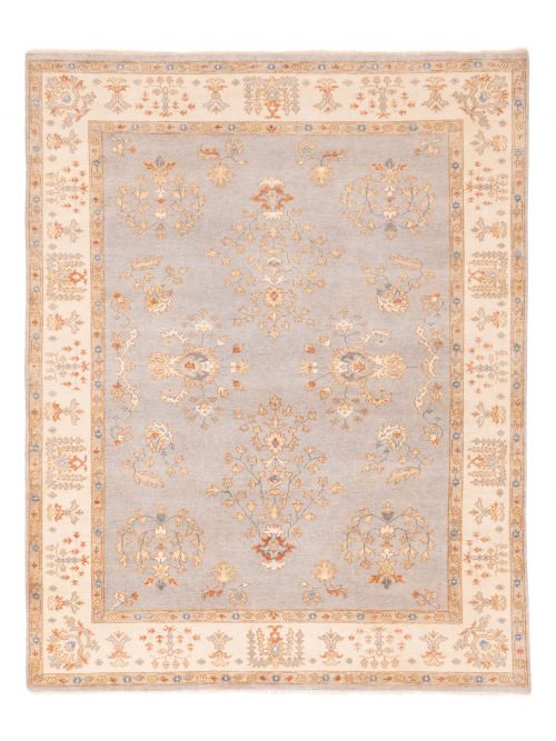 Indian Modern Oushak Hand-knotted Wool Rug, 241 x 302 cm