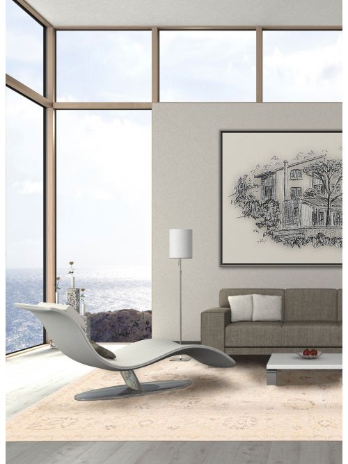 Tapis oushak moderne 8'3" x 9'10" en laine