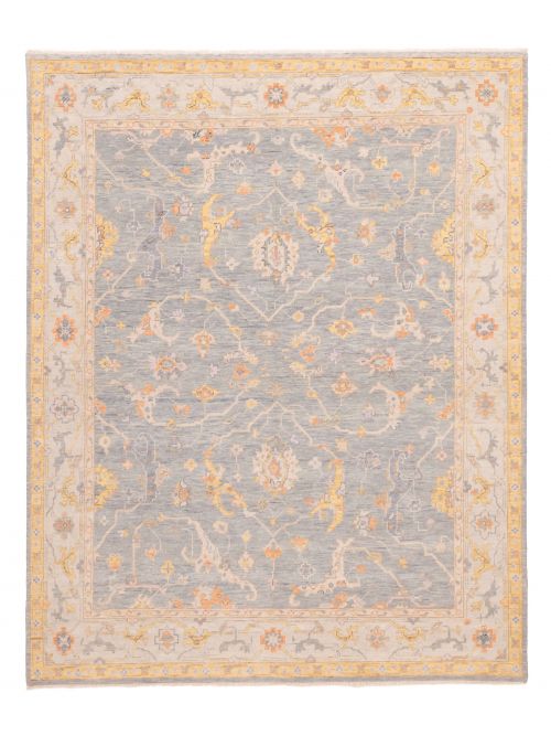 Indian Modern Oushak Hand-knotted Wool Rug, 246 x 307 cm