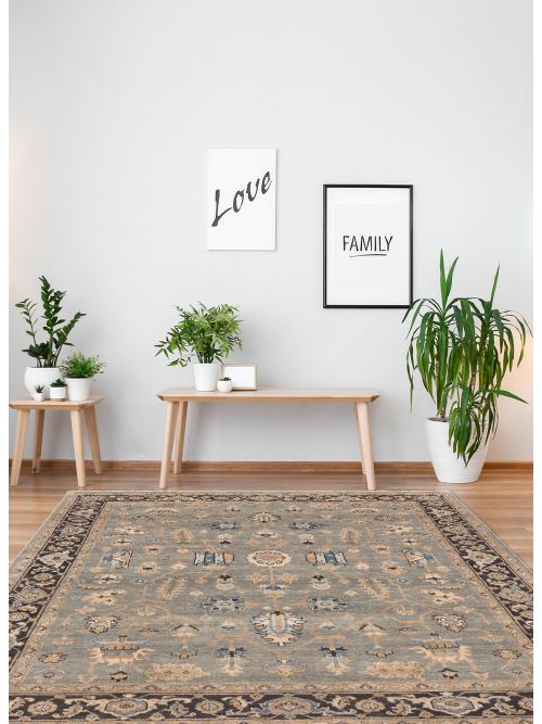 Indian Finest Agra Jaipur 7'8" x 9'8" Hand-knotted Wool Rug 