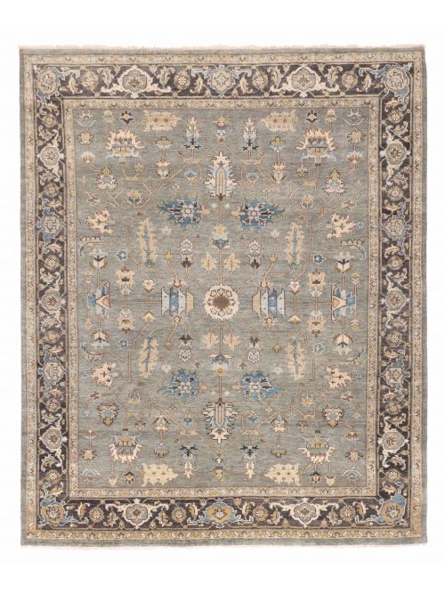 Indian Finest Agra Jaipur 7'11" x 9'7" Hand-knotted Wool Rug 