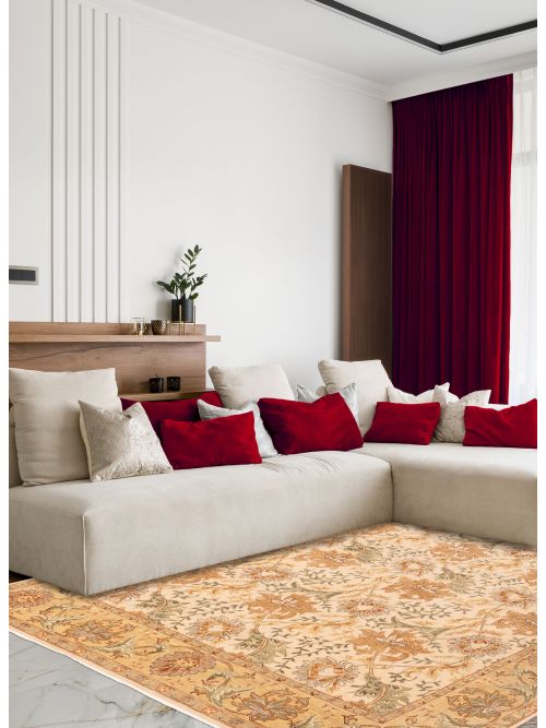 Indian Jamshidpour Hand-knotted Wool Rug, 269 x 366 cm