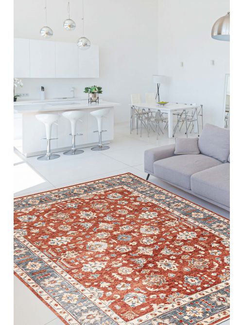 Indian Finest Oushak 8'2" x 10'0" Hand-knotted Wool Rug 