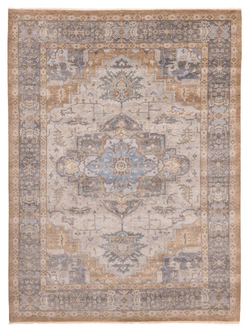 Indian Jules Sultane Hand-knotted Wool Rug, 277 x 363 cm