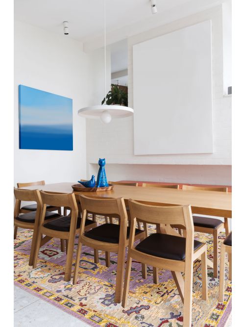 Indian Modern Oushak Hand-knotted Wool Rug, 244 x 305 cm