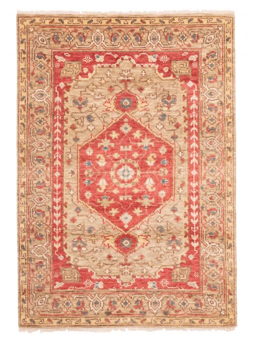 Indian Jules Serapi 4'2" x 5'11" Hand-knotted Wool Rug 