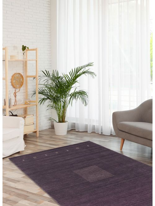 Indian Indo Gabbeh 5'7" x 7'10" Hand Loomed Wool Rug 