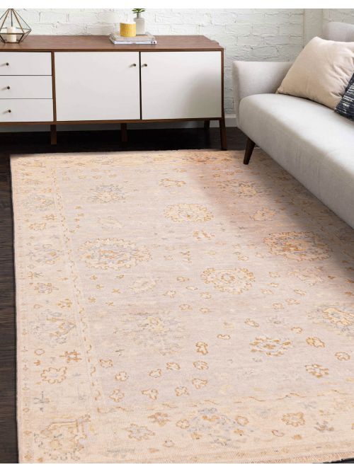 Tapis oushak moderne 6'0" x 8'10" en laine