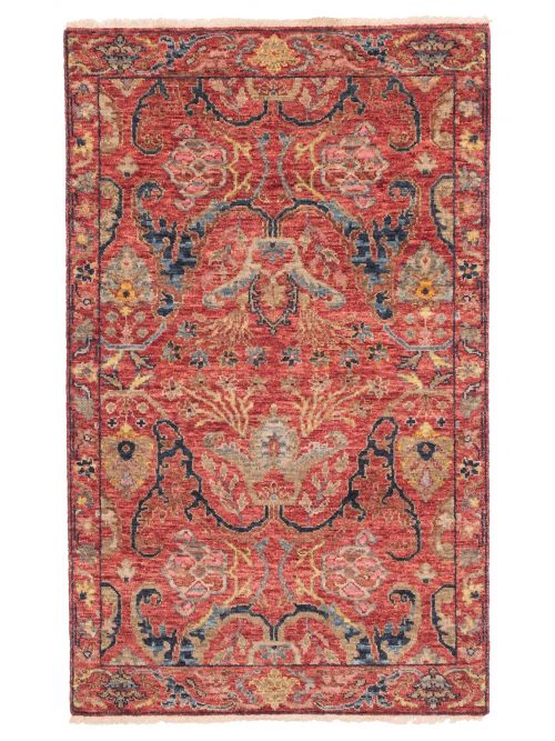 Indian Heritage 3'2" x 4'10" Hand-knotted Wool Rug 