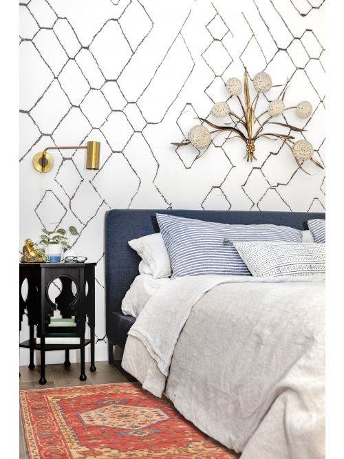 Indian Jules Serapi 3'2" x 4'10" Hand-knotted Wool Rug 