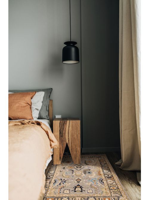 Indian Modern Oushak Hand-knotted Wool Rug, 124 x 188 cm