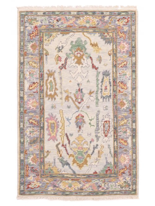Indian Modern Oushak Hand-knotted Wool Rug, 97 x 150 cm