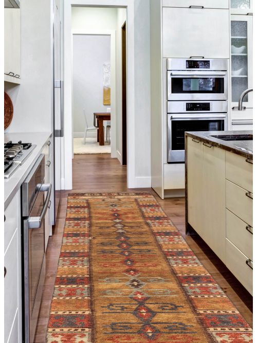 Nepal Opulence Hand-knotted Wool Runner Rug, 76 x 356 cm