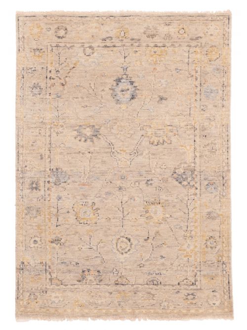 Indian Modern Oushak Hand-knotted Wool Rug, 122 x 173 cm