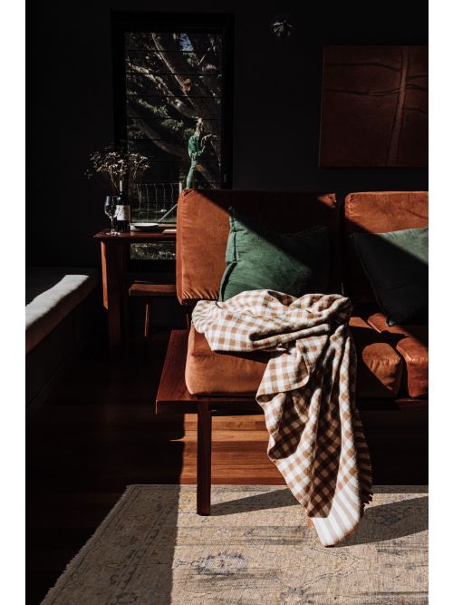 Indian Modern Oushak Hand-knotted Wool Rug, 122 x 173 cm