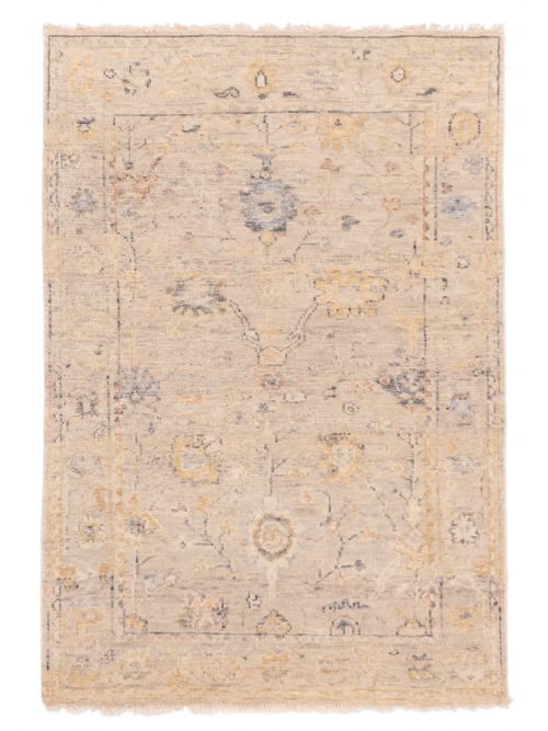 Indian Modern Oushak Hand-knotted Wool Rug, 122 x 178 cm