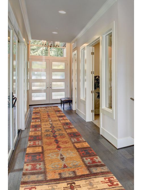 Nepal Opulence Hand-knotted Wool Runner Rug, 79 x 300 cm