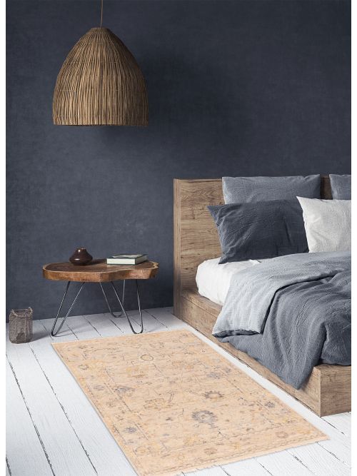 Indian Modern Oushak Hand-knotted Wool Rug, 124 x 180 cm