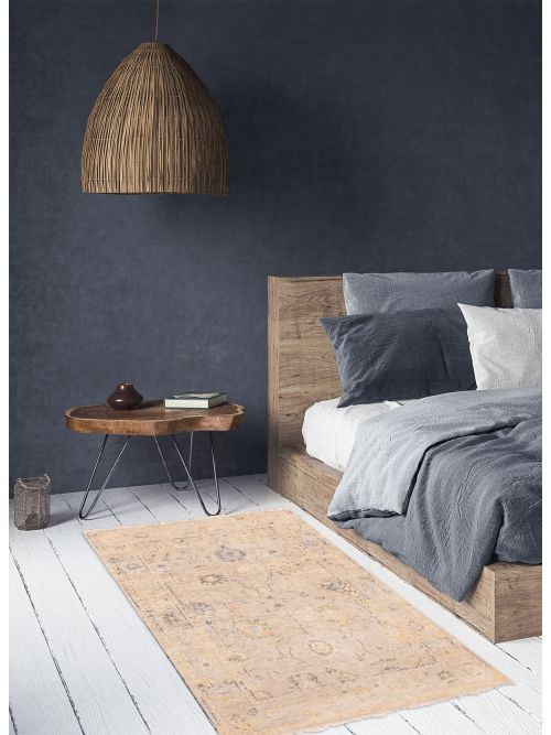 Indian Modern Oushak Hand-knotted Wool Rug, 122 x 178 cm