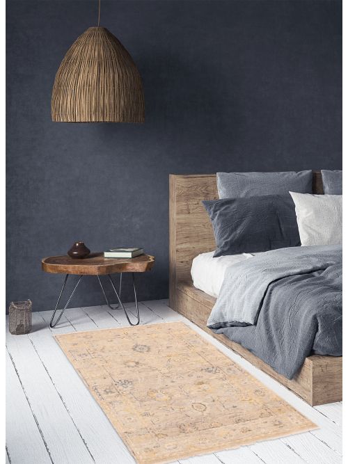 Indian Modern Oushak Hand-knotted Wool Rug, 124 x 178 cm