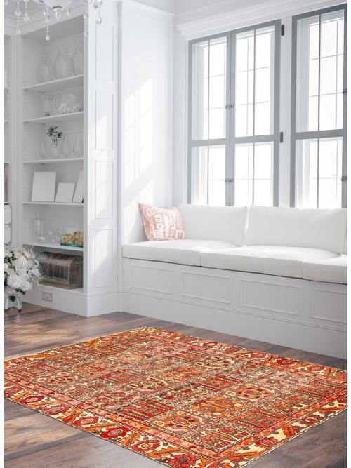Persian Style Hand-knotted Wool Rug, 140 x 191 cm