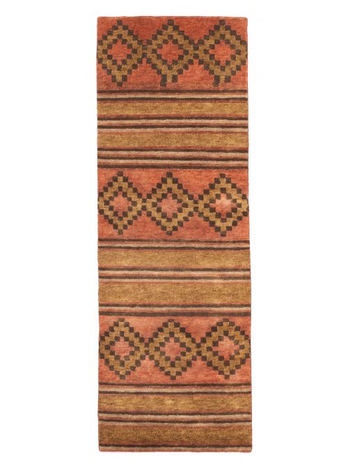 Nepal Kathmandu Hand-knotted Wool Runner Rug, 79 x 234 cm
