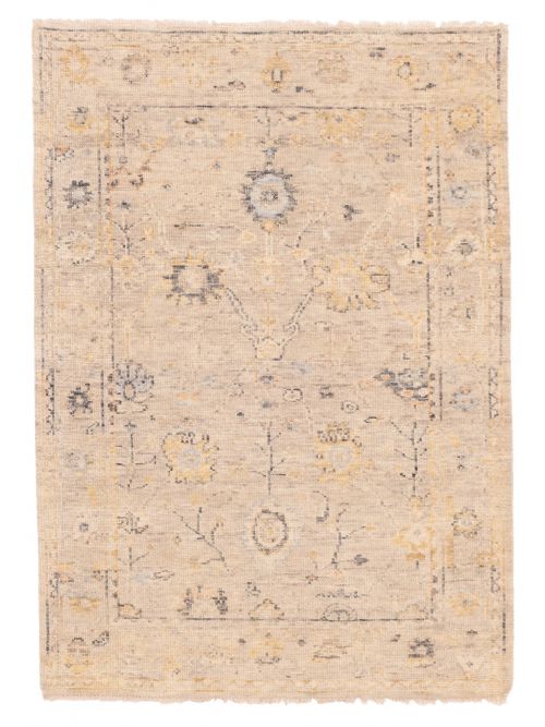 Indian Modern Oushak Hand-knotted Wool Rug, 124 x 175 cm