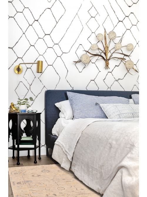 Indian Modern Oushak Hand-knotted Wool Rug, 124 x 175 cm