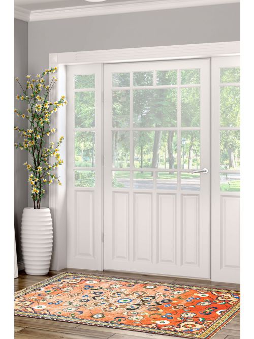 Persian Style Hand-knotted Wool Rug, 122 x 201 cm