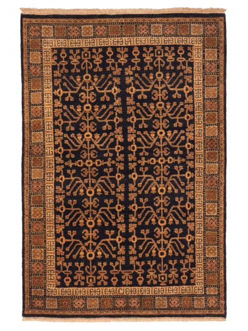 Indian Finest Agra Jaipur Hand-knotted Wool Rug, 122 x 180 cm